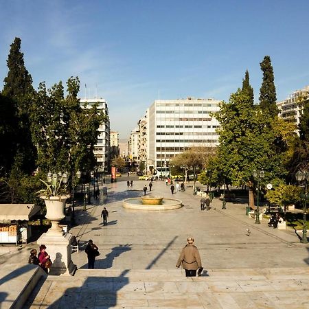 Athens Stylish Studio In Front Of Syntagma Metro Stop For 2 Luaran gambar