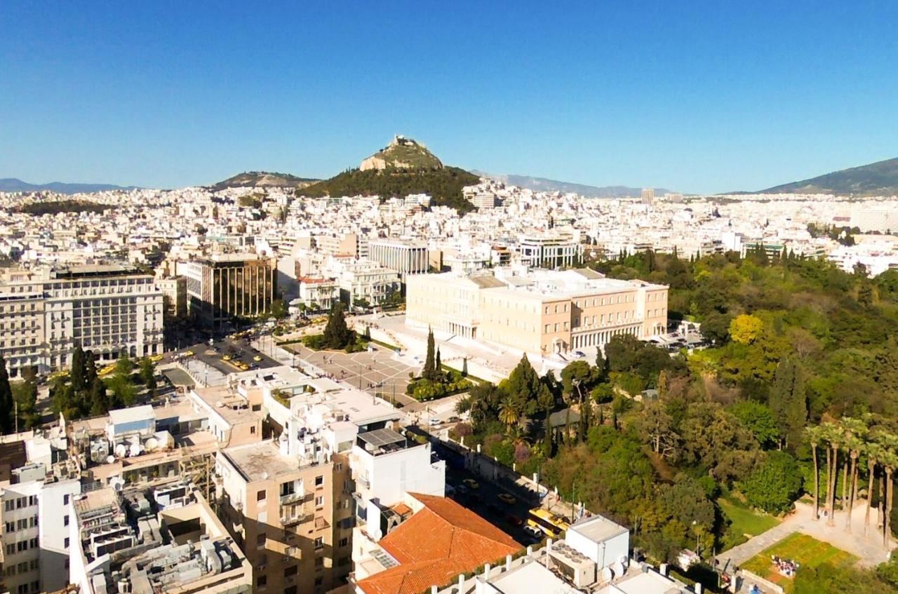 Athens Stylish Studio In Front Of Syntagma Metro Stop For 2 Luaran gambar
