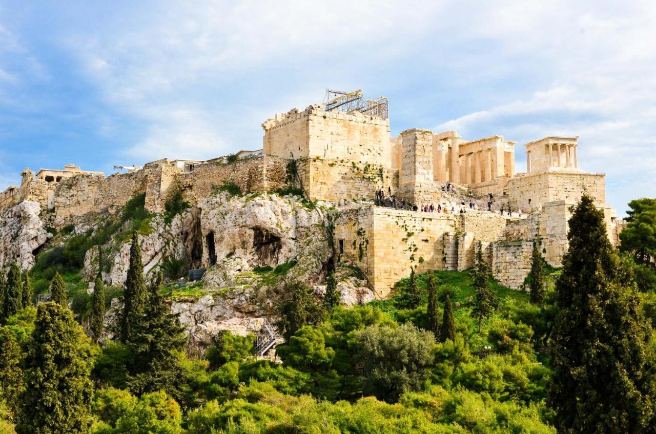 Athens Stylish Studio In Front Of Syntagma Metro Stop For 2 Luaran gambar